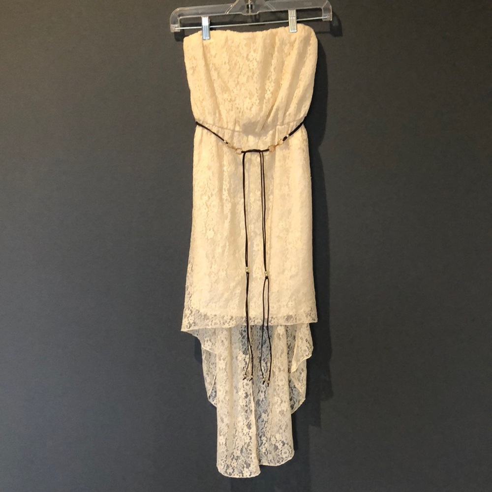 Body Central High Low strapless dress